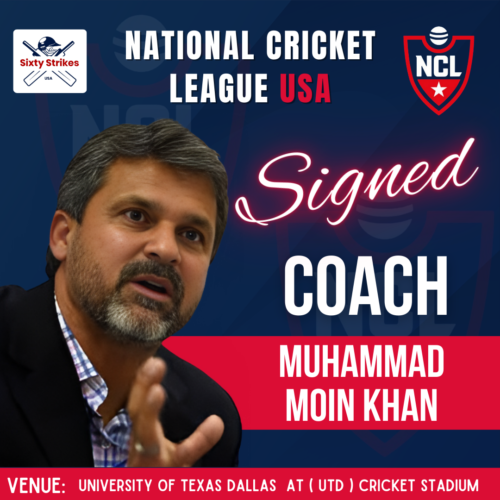 Muhammad Moin Khan coaching at National Cricket League USA