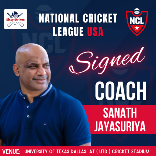 Sanath Jayasuriya coaching at National Cricket League USA