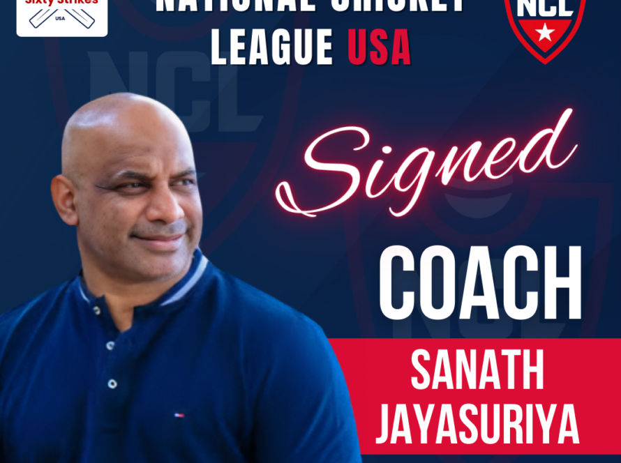 Sanath Jayasuriya coaching at National Cricket League USA