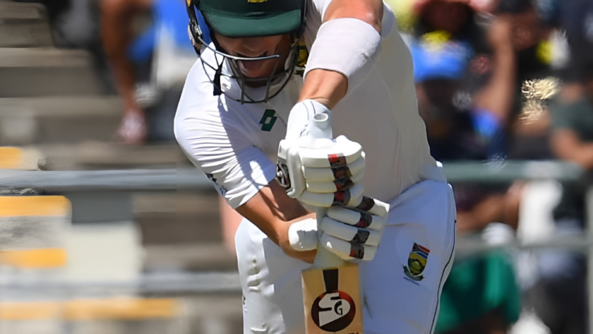 South Africa’s Tristan Stubbs getting ready for a tension-building moment in a cricket match; as showing his expected new position in the scheduled WTC 2025.