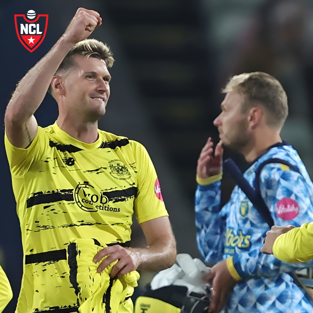 David Payne celebrates taking a wicket against Birmingham Bears in the T20 quarter-final.