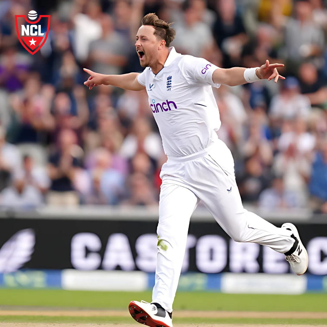 Ollie Robinson celebrates during a T20 Blast match for Success