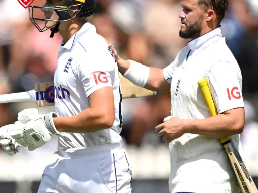 Gus Atkinson celebrating his hat-trick in National Cricket League USA.