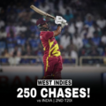 West Indies Shock India With Record-Breaking T20I Run Chase